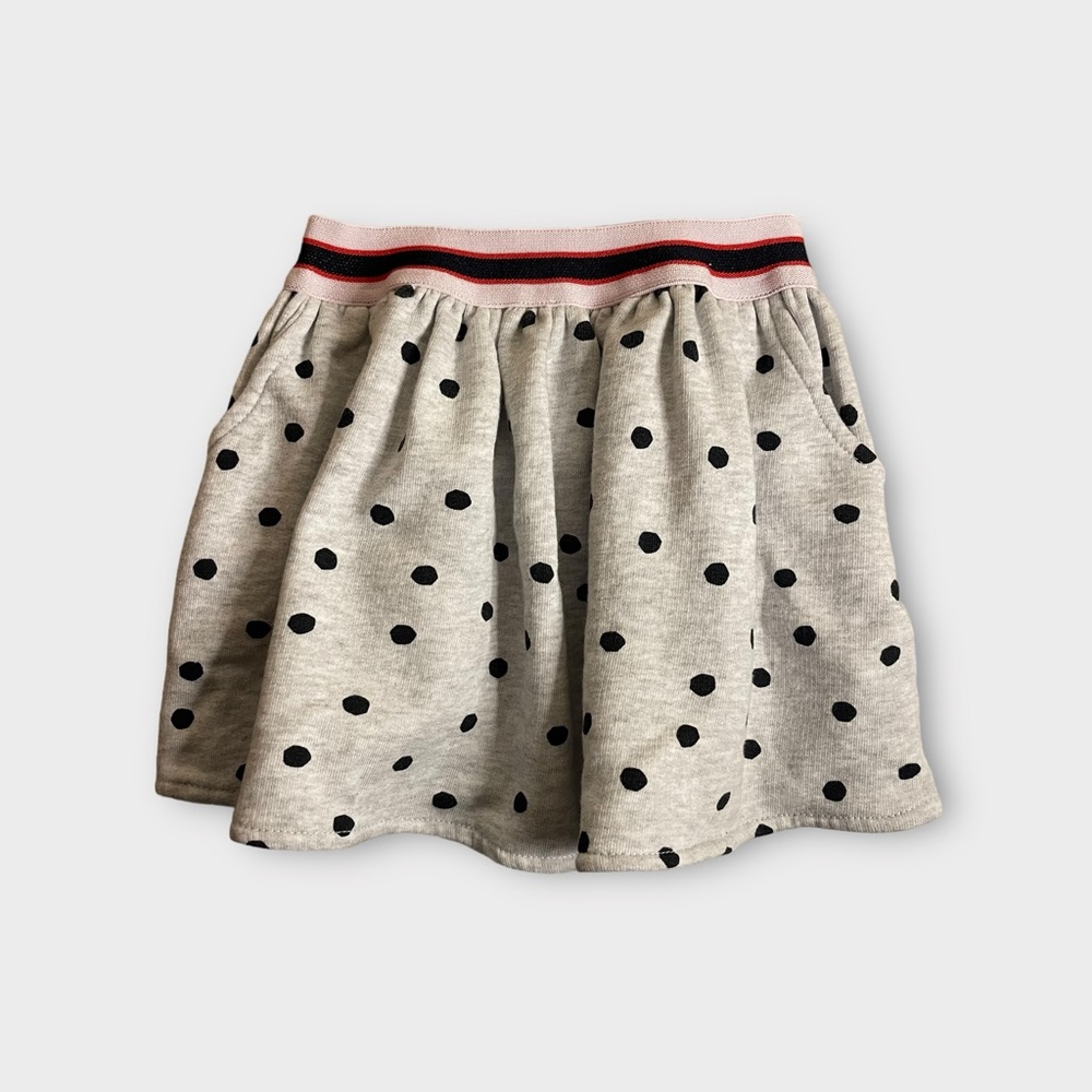 Cotton On Gray Polkadot Pocket Plush Skirt